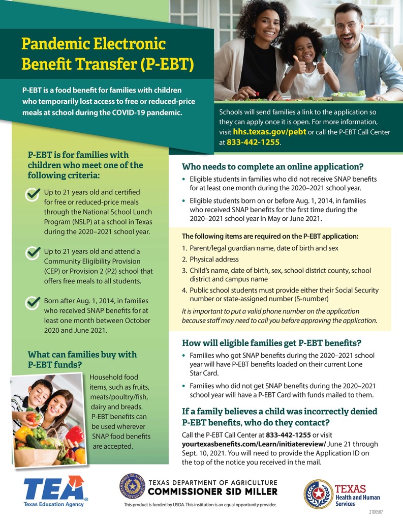 Pandemic Electronic Benefit Transfer (P-EBT)