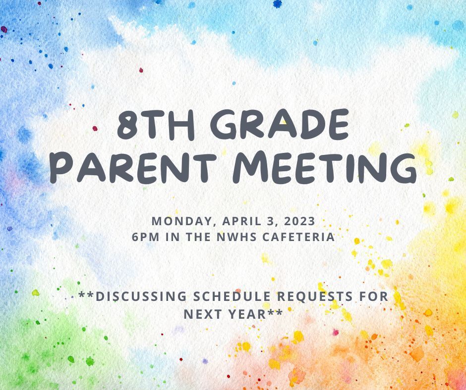 8th grade parent meeting