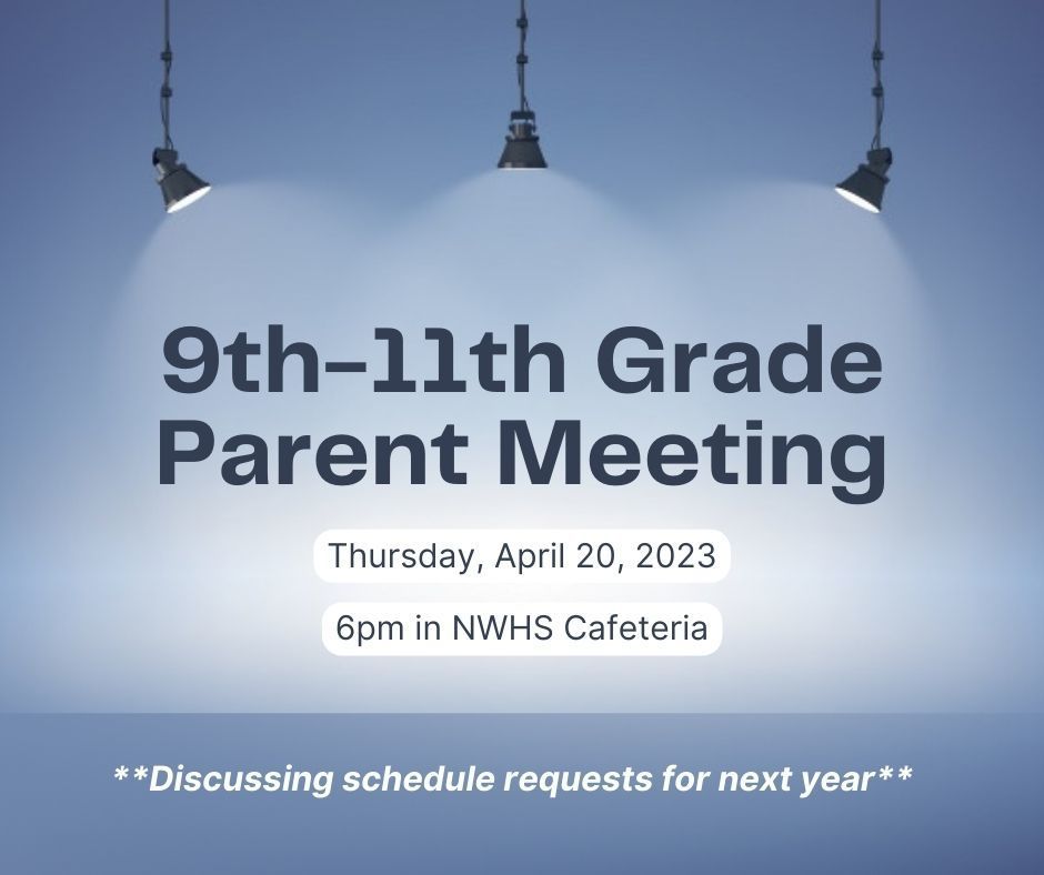 9th-11th Grade Parent Meeting